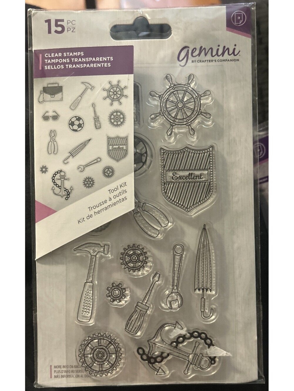 Gemini 15 Piece Clear Stamp Tool Kit NEW
